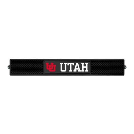 Fanmats FanMats Drink Mat, 21744, University of Utah, 3-1/4"x 24"x 1" 21744